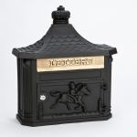 Exmoor Cast Aluminium Mail Box Black